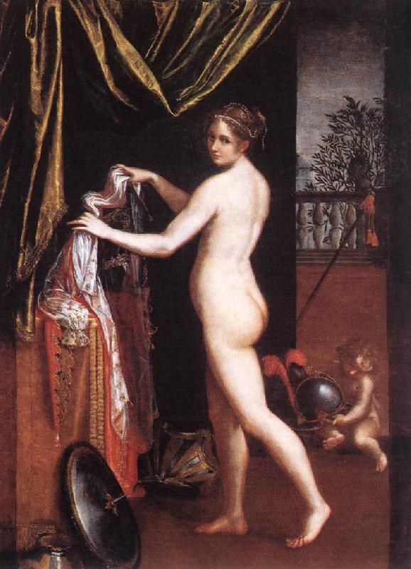 FONTANA, Lavinia Minerva Dressing dfh oil painting image